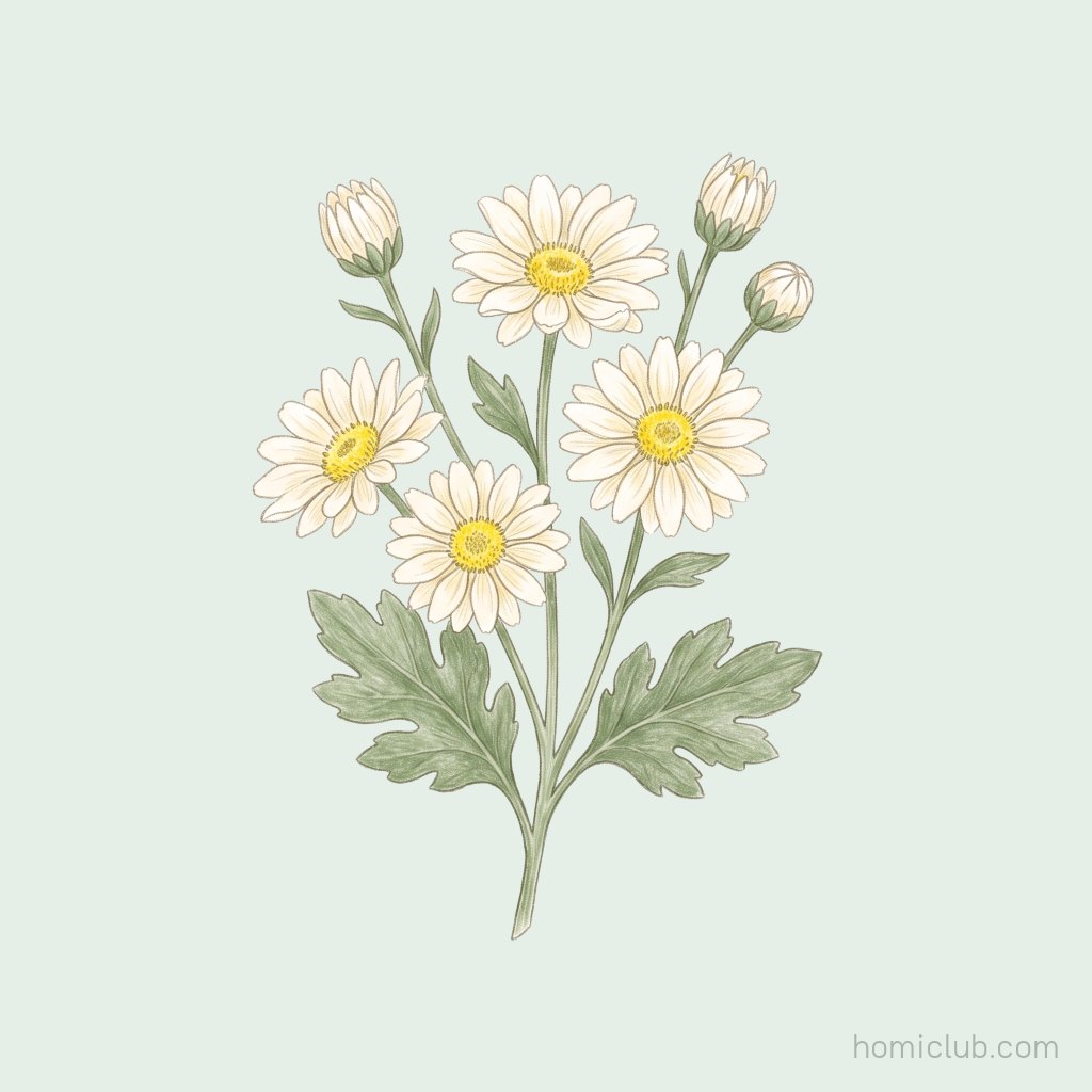 White chrysanthemum